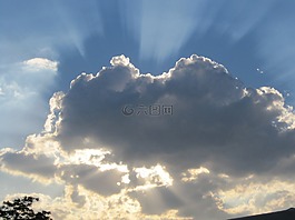 暗云,周圍光,光源背后