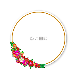 鮮花,貼紙,幀