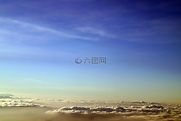 云,海上的云,蓝色