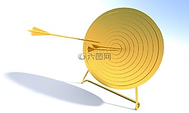 箭頭,目標,靶心式