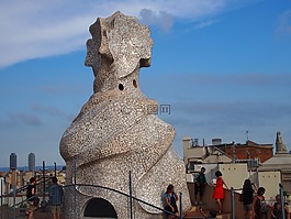 高迪,屋顶花园,巴塞罗那