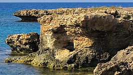 塞浦路斯,protaras,岩层
