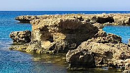 塞浦路斯,protaras,岩层
