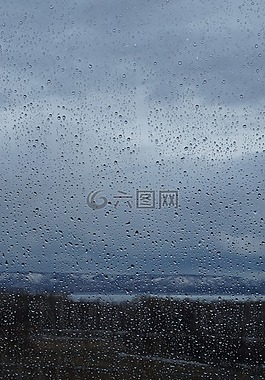 雨,窗口,秋季