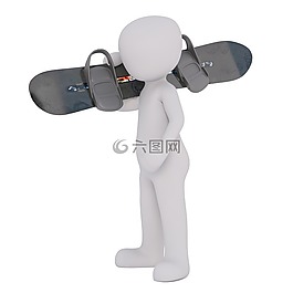 男性,3d模型,孤立