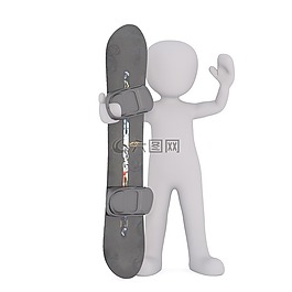 男性,3d模型,孤立