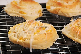 面包店,面包,玉米