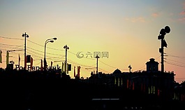 城市,街,建筑物