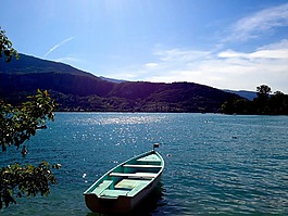 平静,湖,阿纳西