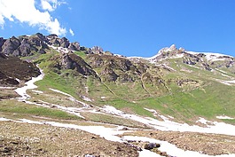 高山,春天,夏季
