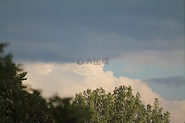 暴風(fēng)雨來(lái)臨前,云,景觀