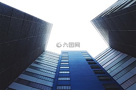 摩天樓,藍(lán)色,架構(gòu)