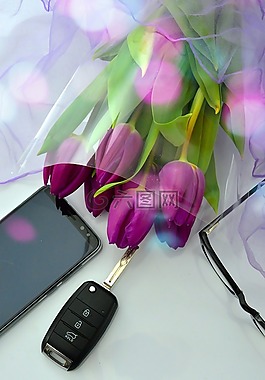 花卉,礼品,花束de fleurs