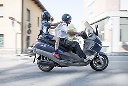 滑板車,街,交通