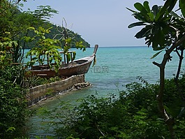 湾,泰国,海滩