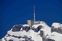 山,säntis,雪