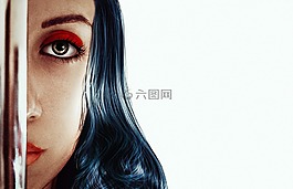縱向,女孩,人