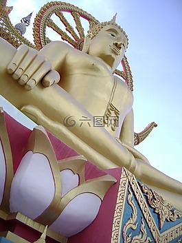 金色雕像,buddah,寺