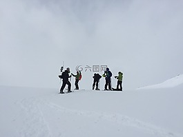 冬天,返回越野滑雪,滑雪