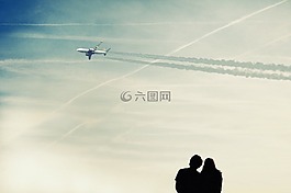 天空,對,夫婦