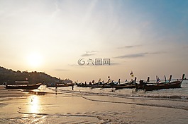 海灘,太陽,夏天
