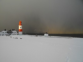 灯塔,雪,南盾