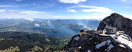 盧塞恩,vierwaldstaedter見,全景圖
