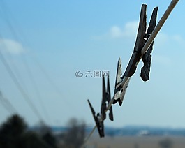 天空,曬衣繩,新鮮