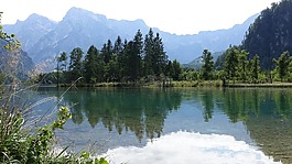 bergsee,阿爾姆湖,山