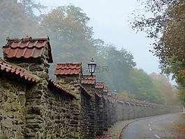 霧,修道院,clervaux