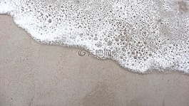 海,泡沫,海灘