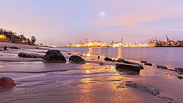 易北河,漢堡,端口