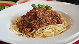 意大利面,肉醬,巴馬