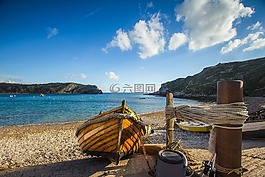 灣,船,海洋
