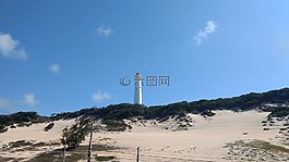 燈塔,沙丘,沙