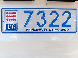 車牌,摩納哥,汽車