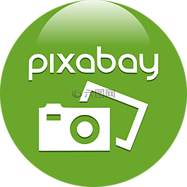 pixabay,很快,徽标