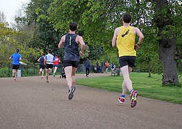 公園,運行,運動