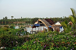 热带地区,景观,简易房