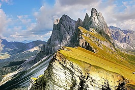 白云巖,山,意大利