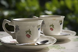 杯子,咖啡,餐廳
