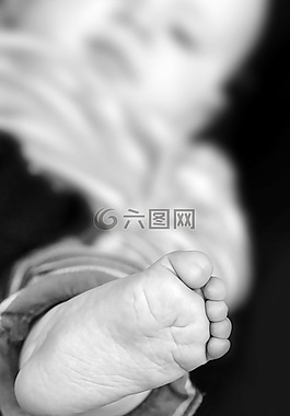腳,嬰兒,十