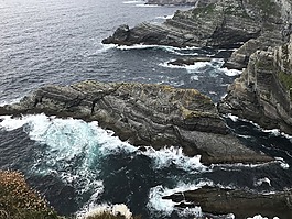 沖浪,巖,海