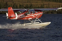 floatplane,飞机,浮动