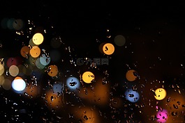 散景,拖放,雨