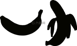 香蕉,侧影,美味