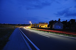 汽车,夜,灯