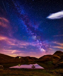 天空,云,星星