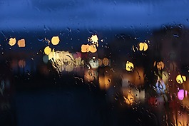 散景,雨,玻璃