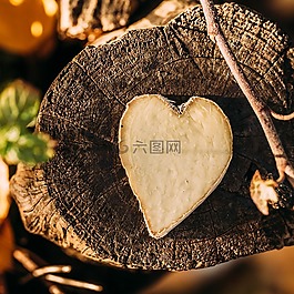 姜,心,木材